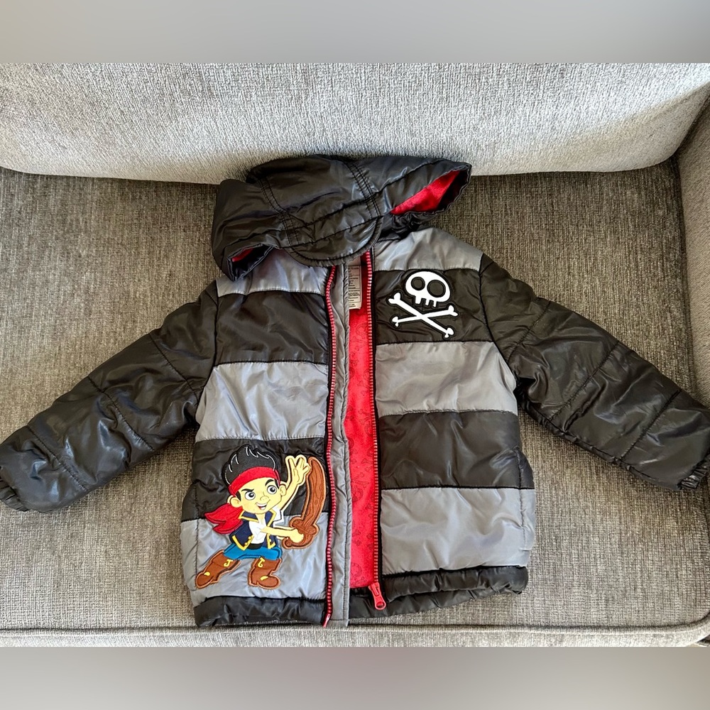 Jake & the Neverland Pirates 18-24m Hooded Puffer Jacket